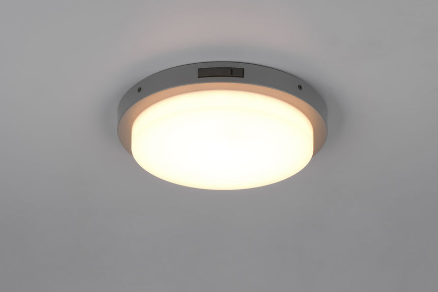 Plafón de techo exterior Trio Bermejo LED antracita IP54 Ø30cm 630369142