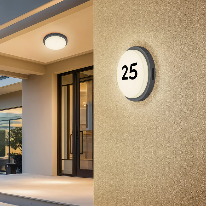 Plafón de techo exterior Trio Bermejo LED antracita IP54 Ø30cm 630369142