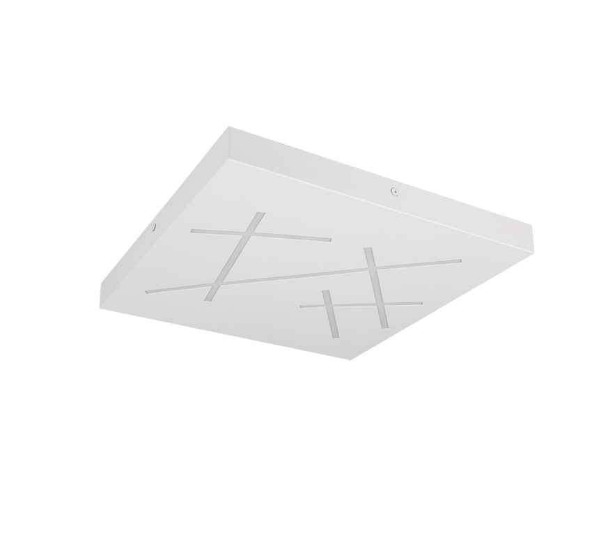 Plafón de techo Trio Snip LED blanco mate CCT 50cm 630810131