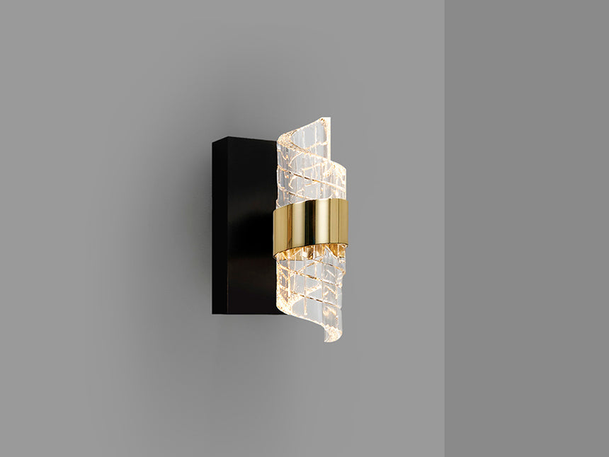 Lámpara aplique de pared Schuller Iliada LED 1 luz negro y oro 3000K 631851 - imagen 4