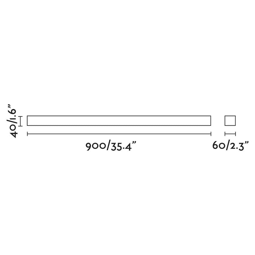 Lámpara de pared aplique Faro Nilo 90cm LED 18W 3000K IP44 negro mate — ref. 63317 (4)