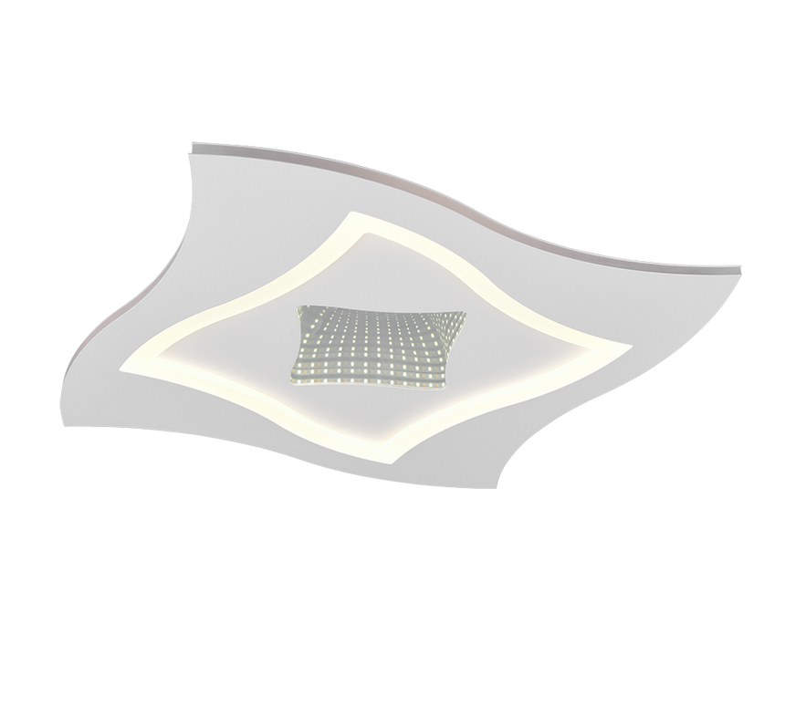 Plafón de techo Trio Klint LED blanco mate CCT 50cm 633610131