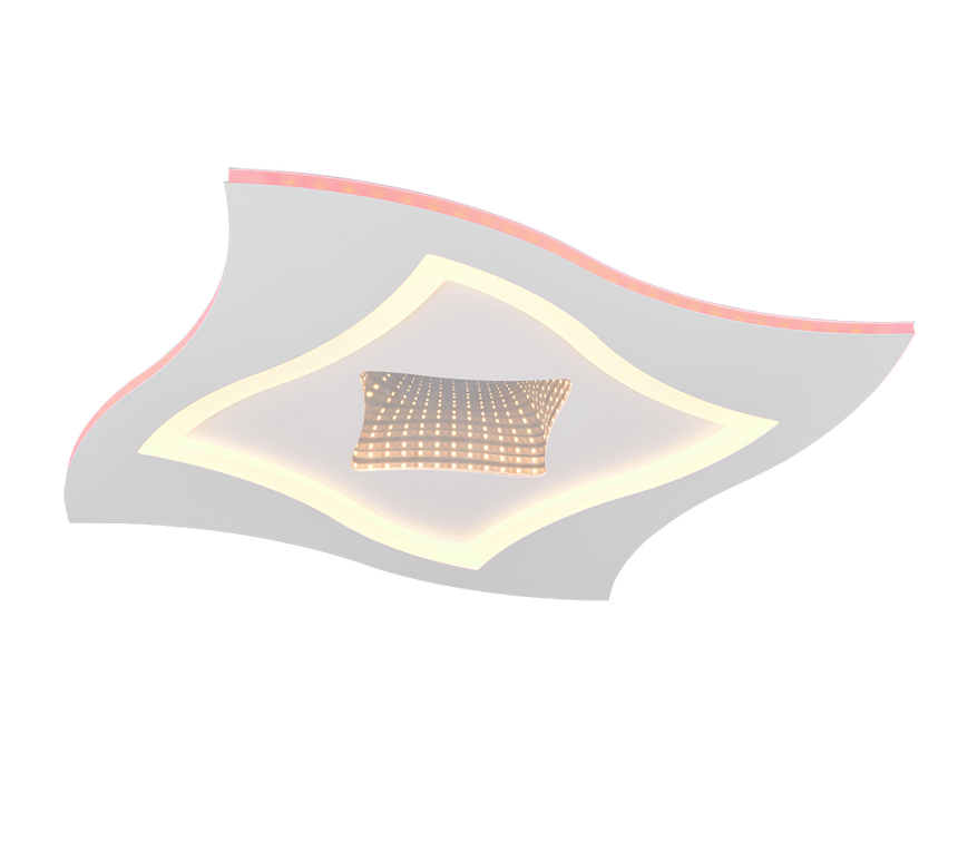 Plafón de techo Trio Klint LED blanco mate CCT 50cm 633610131