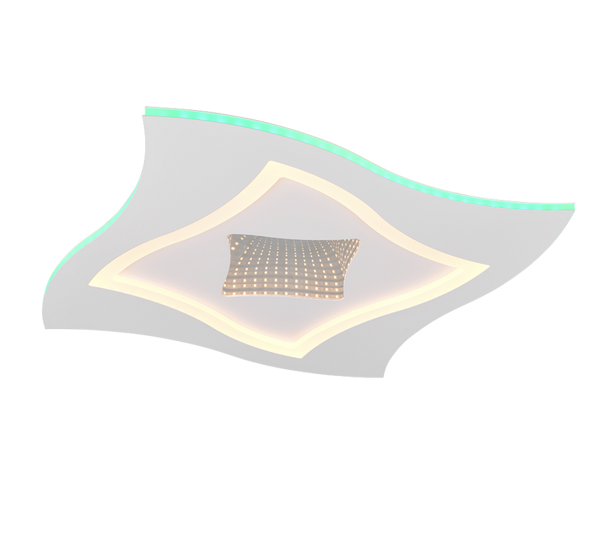 Plafón de techo Trio Klint LED blanco mate CCT 50cm 633610131
