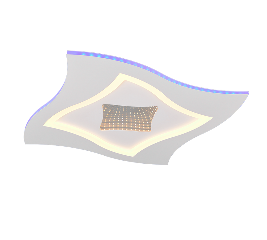 Plafón de techo Trio Klint LED blanco mate CCT 50cm 633610131