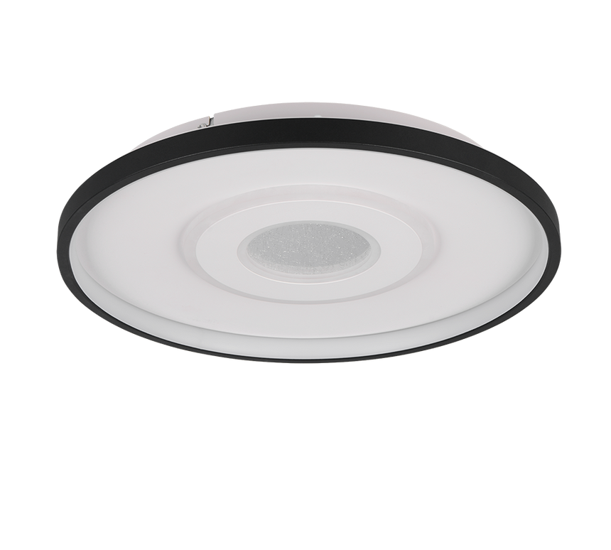 Plafón de techo Trio Nazar LED black and white 3000K Ø40cm 633910134