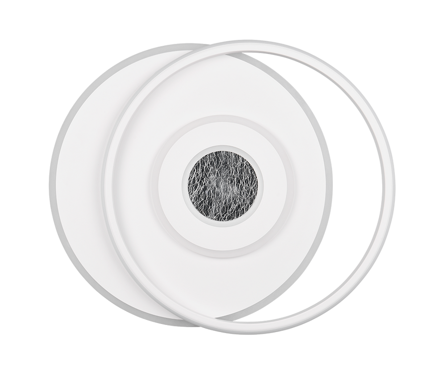 Plafón de techo Trio Nazar LED blanco mate 3000K 48,5cm 633919131