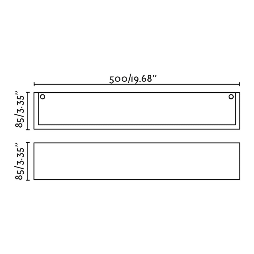 Lámpara de pared aplique Faro Milo E14 LED blanco 63422