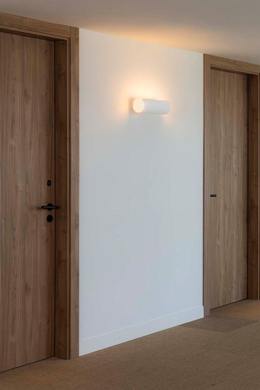 Lámpara de pared aplique Faro Trama 2 luces E14 LED blanco 63436