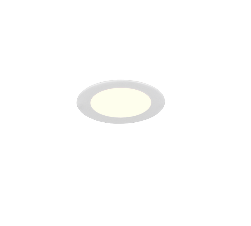 Plafón de techo Trio Kibo LED blanco mate Ø11,8cm 635019131