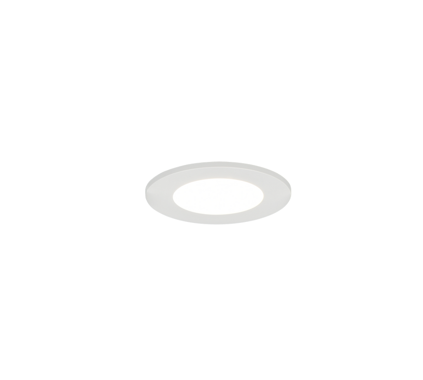 Plafón de baño exterior Trio Himal LED blanco IP65 Ø8,5cm 635110101