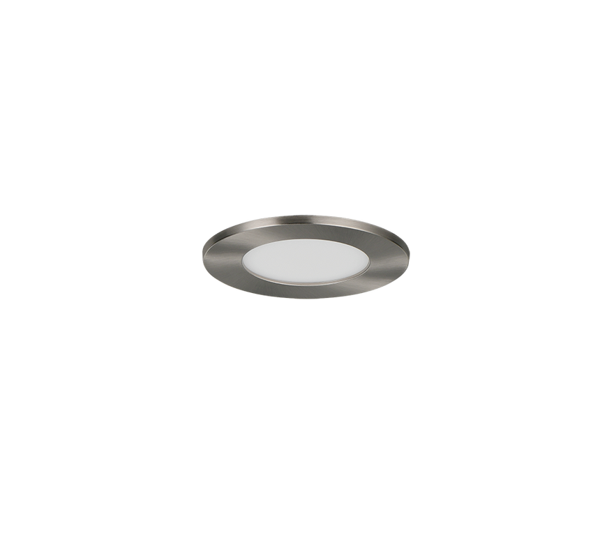 Plafón de baño exterior Trio Himal LED níquel mate IP65 Ø8,5cm 635110107
