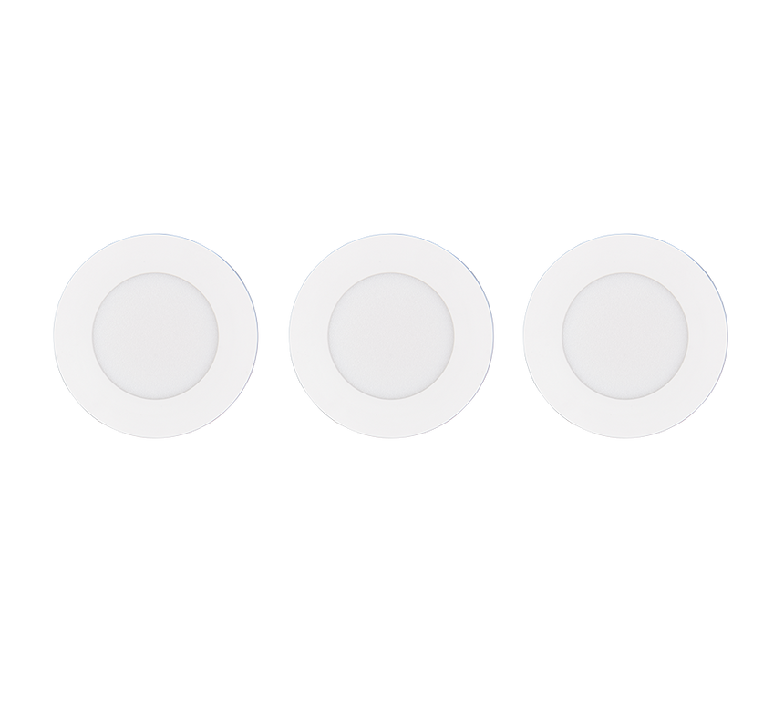 Plafón de baño exterior Trio Himal LED blanco IP65 Ø8,5cm 635110301