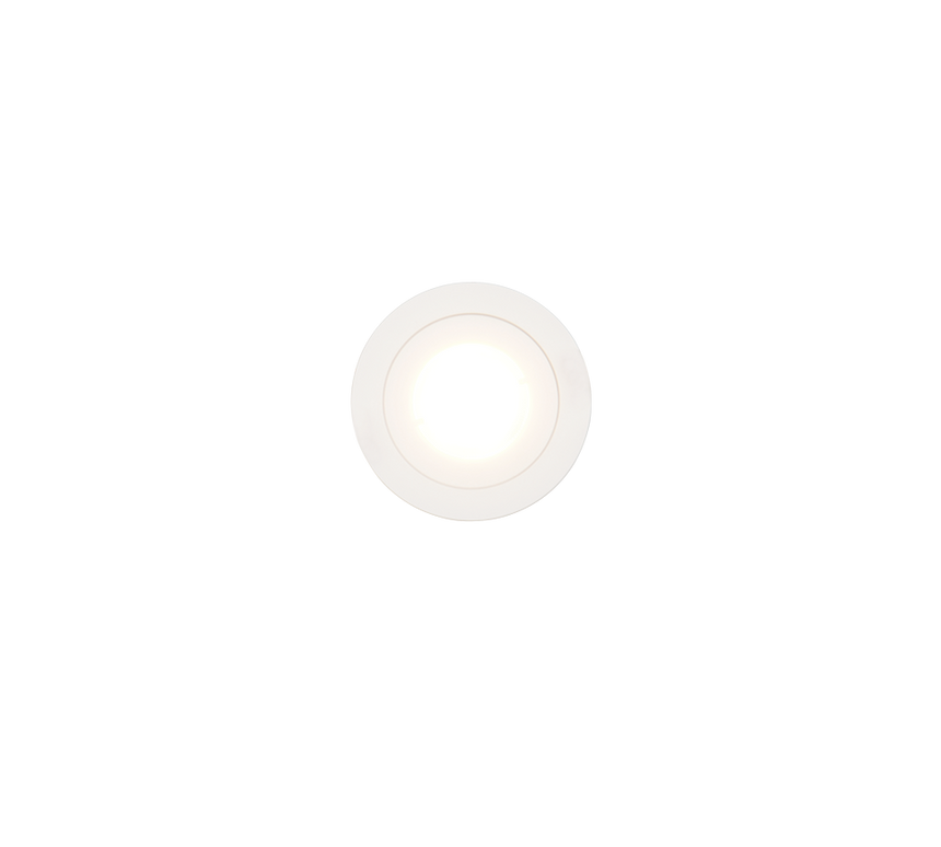 Plafón de techo exterior Trio Lamont LED blanco mate 3000K IP65 Ø8,2cm 635310131