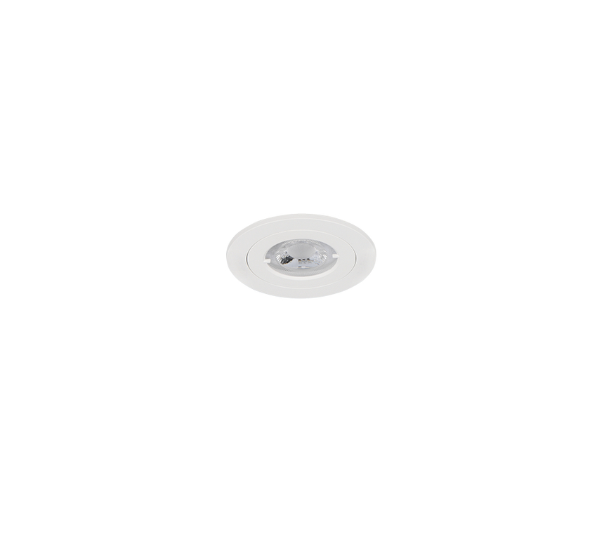 Plafón de techo exterior Trio Lamont LED blanco mate 4000K IP65 Ø8,2cm 635314131
