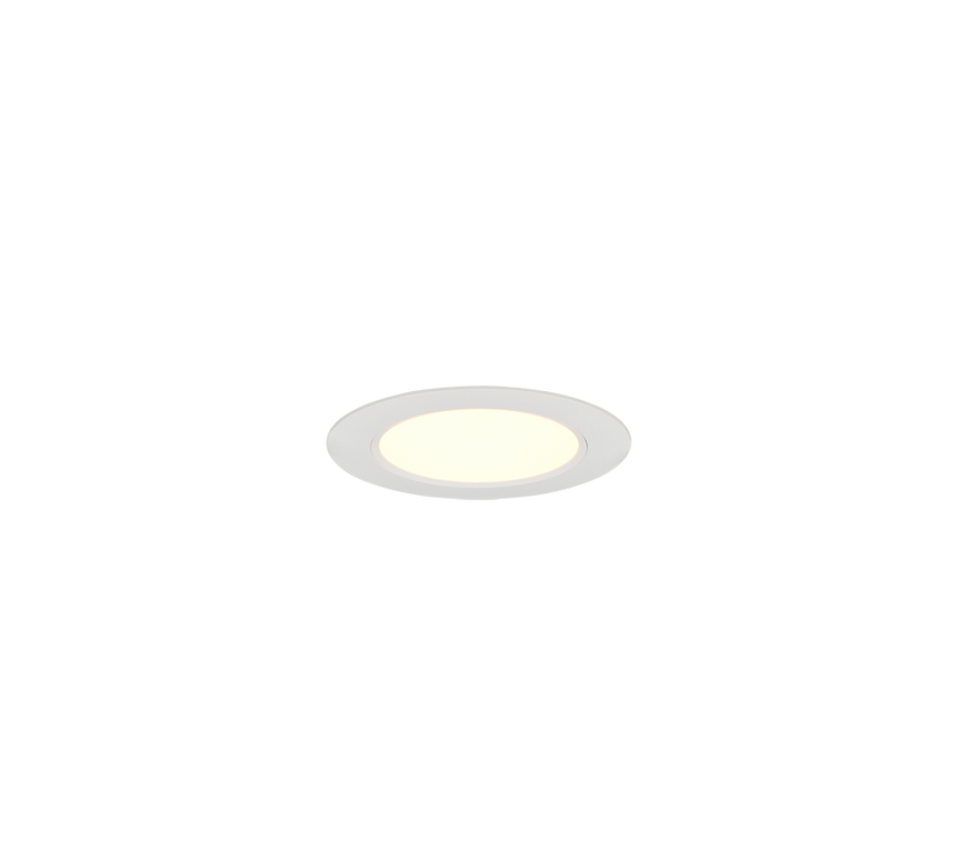 Plafón de baño Trio Virunga LED blanco mate IP44 Ø11cm 635410131