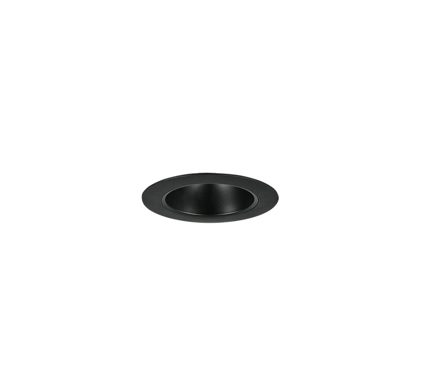 Plafón de baño Trio Virunga LED negro mate IP44 Ø11cm 635410132