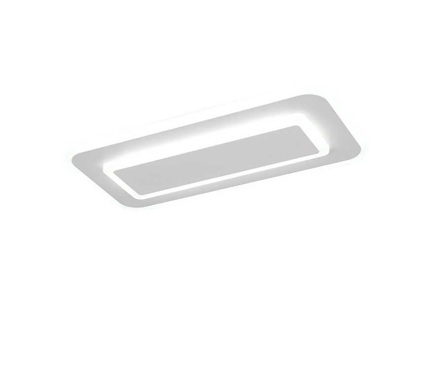 Plafón de techo Trio Riva LED blanco mate CCT 40cm 636714131