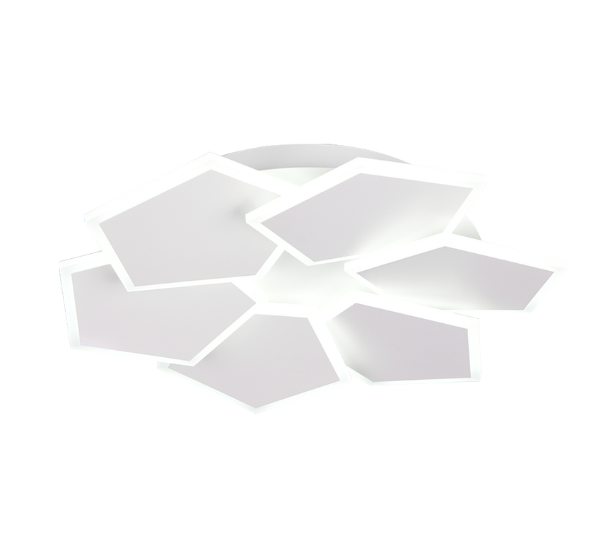 Plafón de techo Trio Zaya LED blanco mate CCT Ø50,5cm 636810631