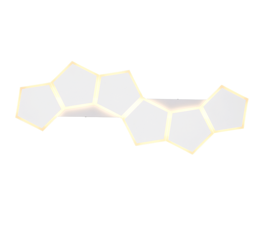 Plafón de techo Trio Zaya grande LED blanco mate CCT 99cm 636819631
