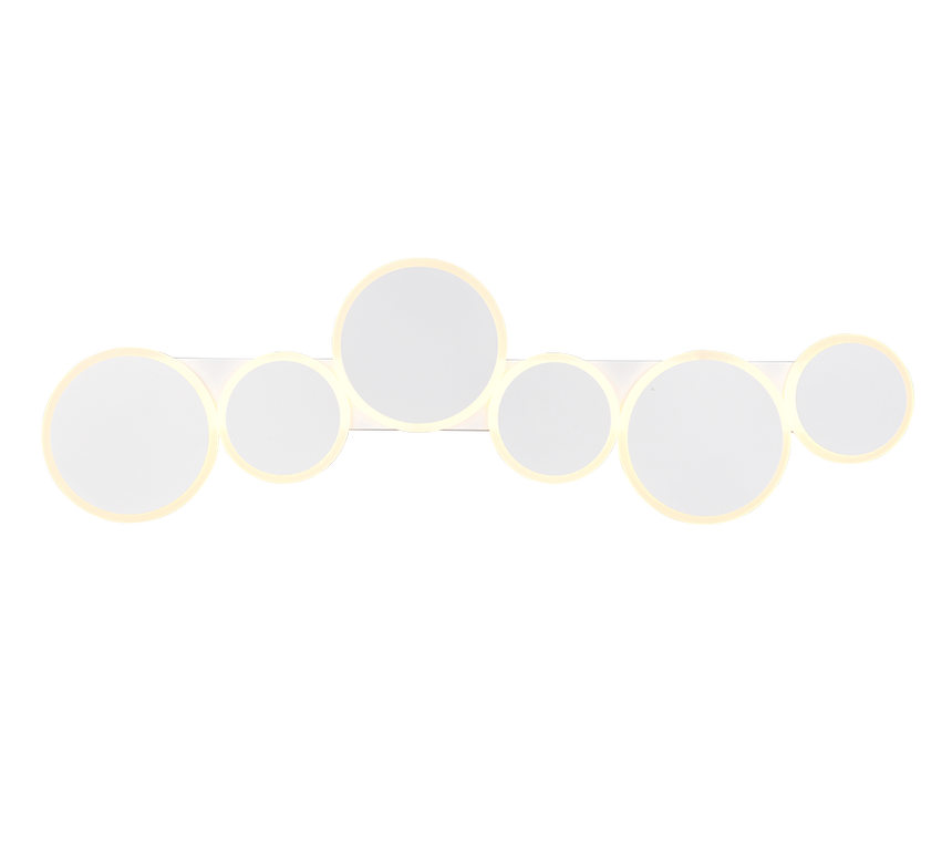 Plafón de techo Trio Ovela grande LED blanco mate CCT 100cm 636910631