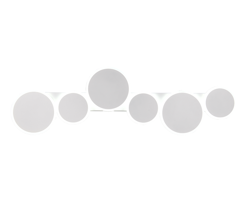 Plafón de techo Trio Ovela grande LED blanco mate CCT 100cm 636910631