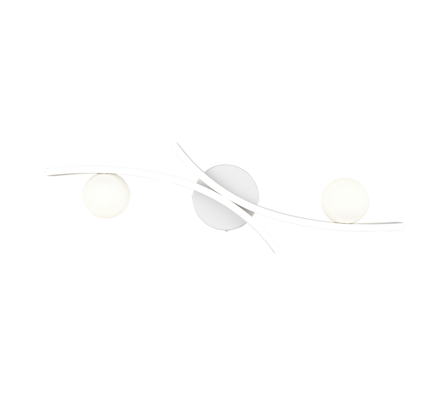 Plafón de techo Trio Napoli LED blanco mate 70cm 637910231