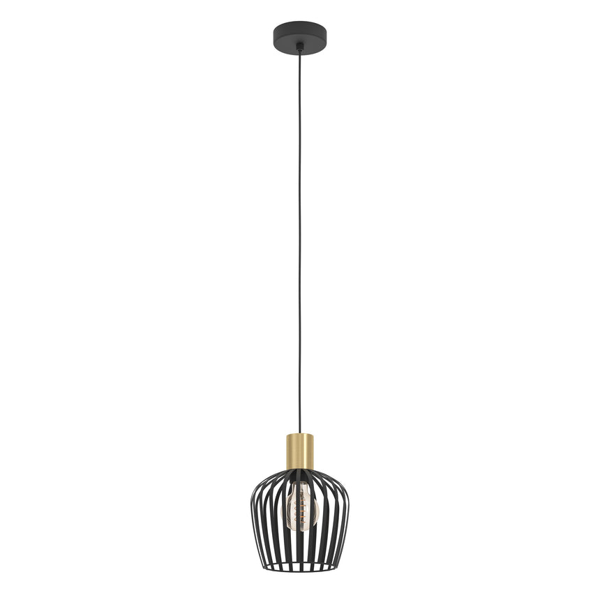 EGLO COLGANTE EMPOLI NEGRO-ORO 1L EGLO901036