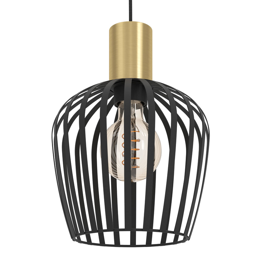 EGLO COLGANTE EMPOLI NEGRO-ORO 1L EGLO901036