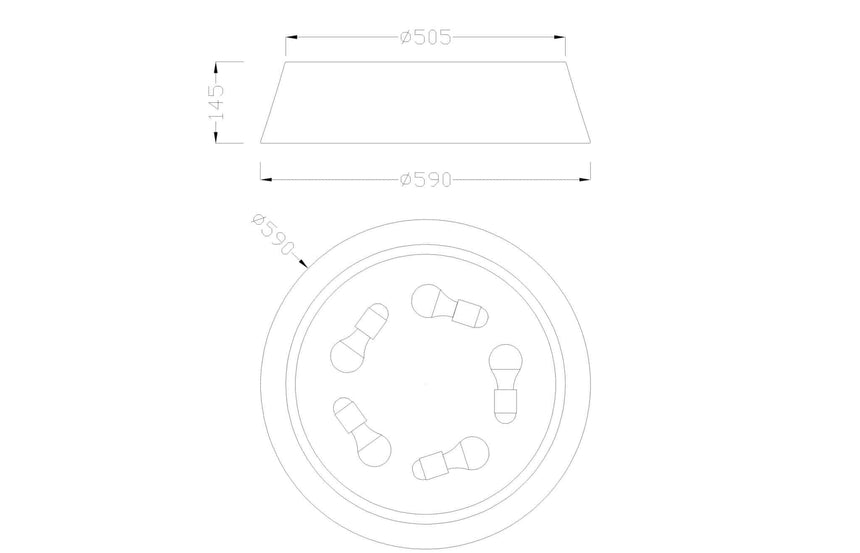 Mantra Sabina Plafón marrón 6412