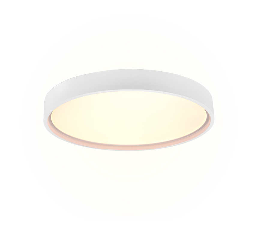 Plafón de techo Trio Doha LED blanco mate Ø45cm 641310231