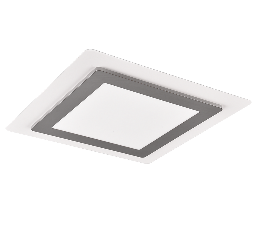 Plafón de techo Trio Morgan LED níquel mate CCT 45cm 641510207
