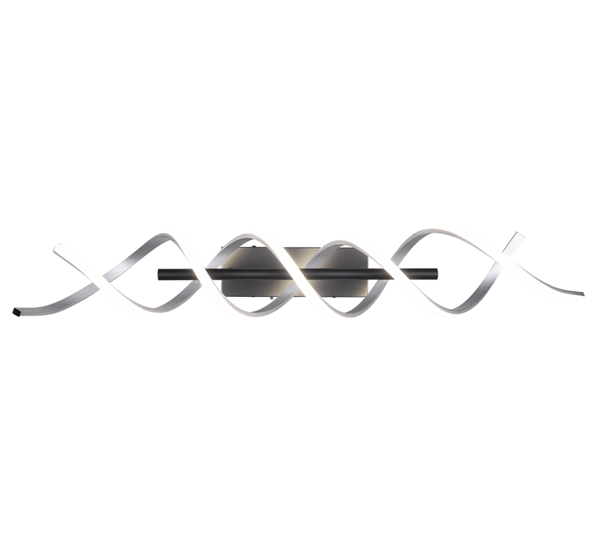 Plafón de techo Trio Sequence grande LED aluminio pulido regulable 90cm 641810205 - vista 4