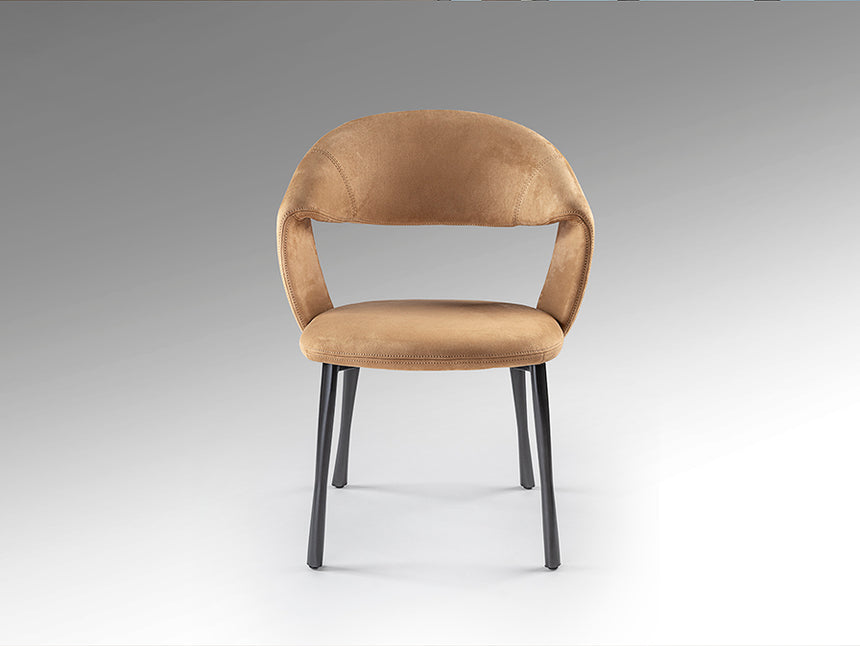 Silla Schuller Willy negro y símil ante camel 59x83cm 642248 - imagen 5