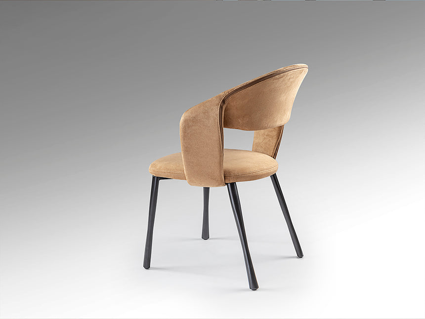 Silla Schuller Willy negro y símil ante camel 59x83cm 642248 - imagen 7