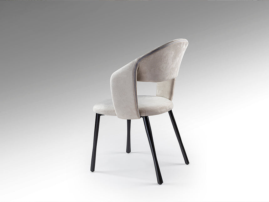 Silla Schuller Willy negro y símil ante piedra 59x83cm 642255 - imagen 7