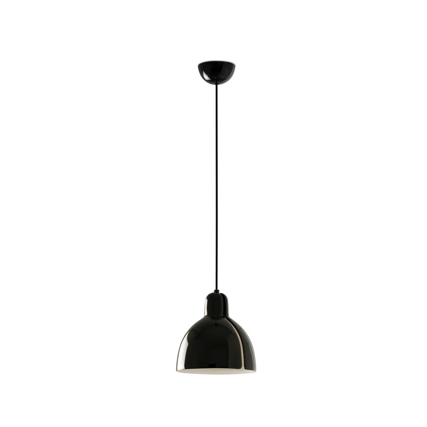 Lámpara de techo colgante Faro Venice E27 LED negro brillo 64255-125