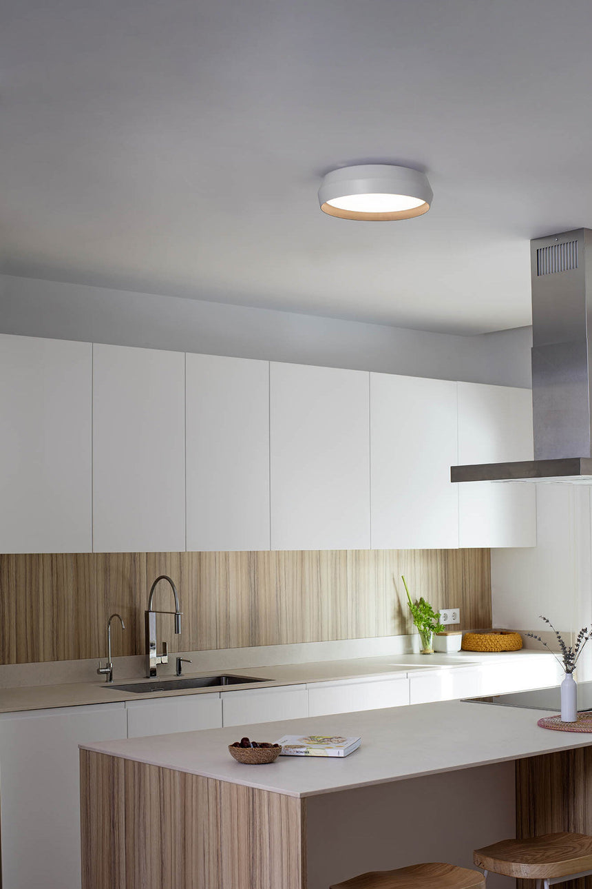 Faro SHOKU 350 white/black wall/ceiling lamp 64278