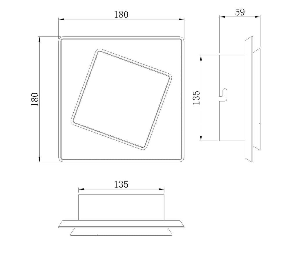 Mantra Dakla Wall Lamp LED black 6427