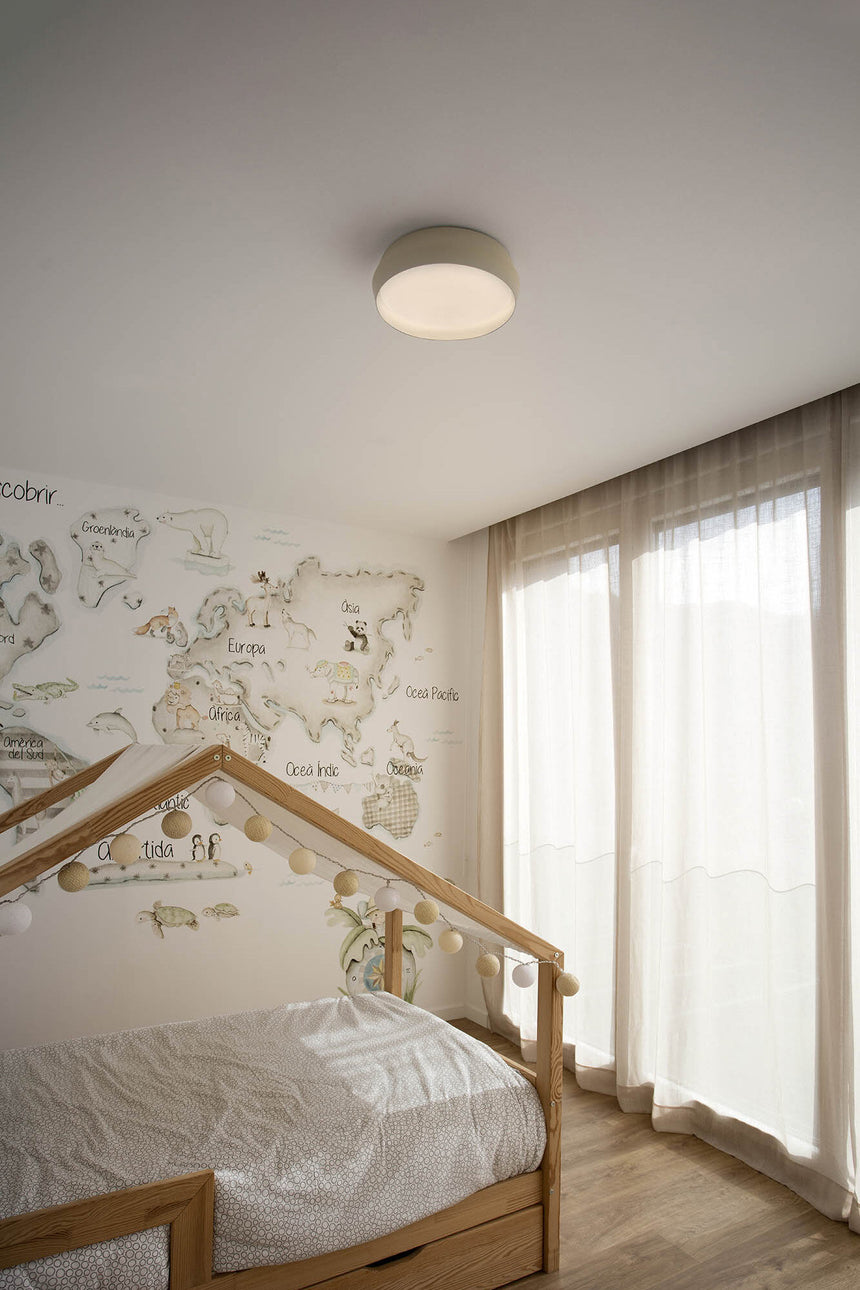 Faro SHOKU 350 Gray/white wall/ceiling lamp 64280