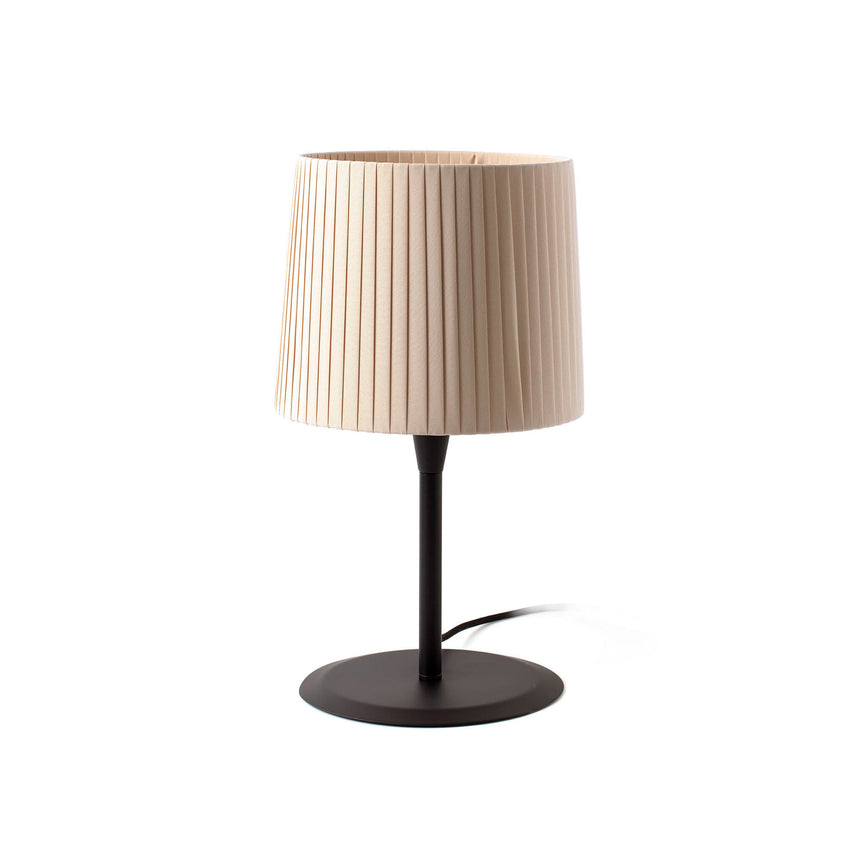 Faro SAMBA Lámpara sobremesa negra/encintada beige 64311-38