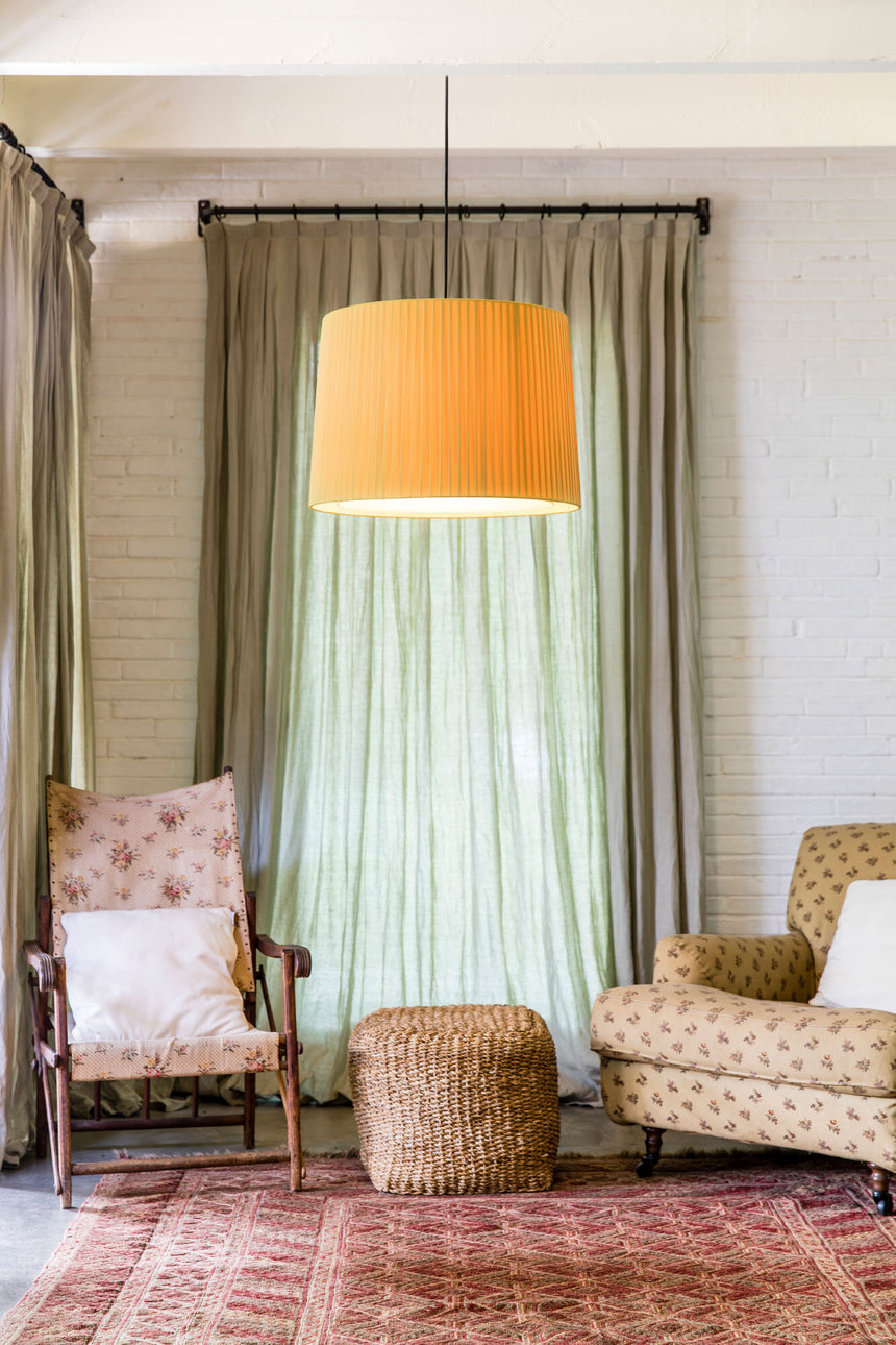 Faro SAMBA Pendant lamp black/yellow tape ø450 64314-45