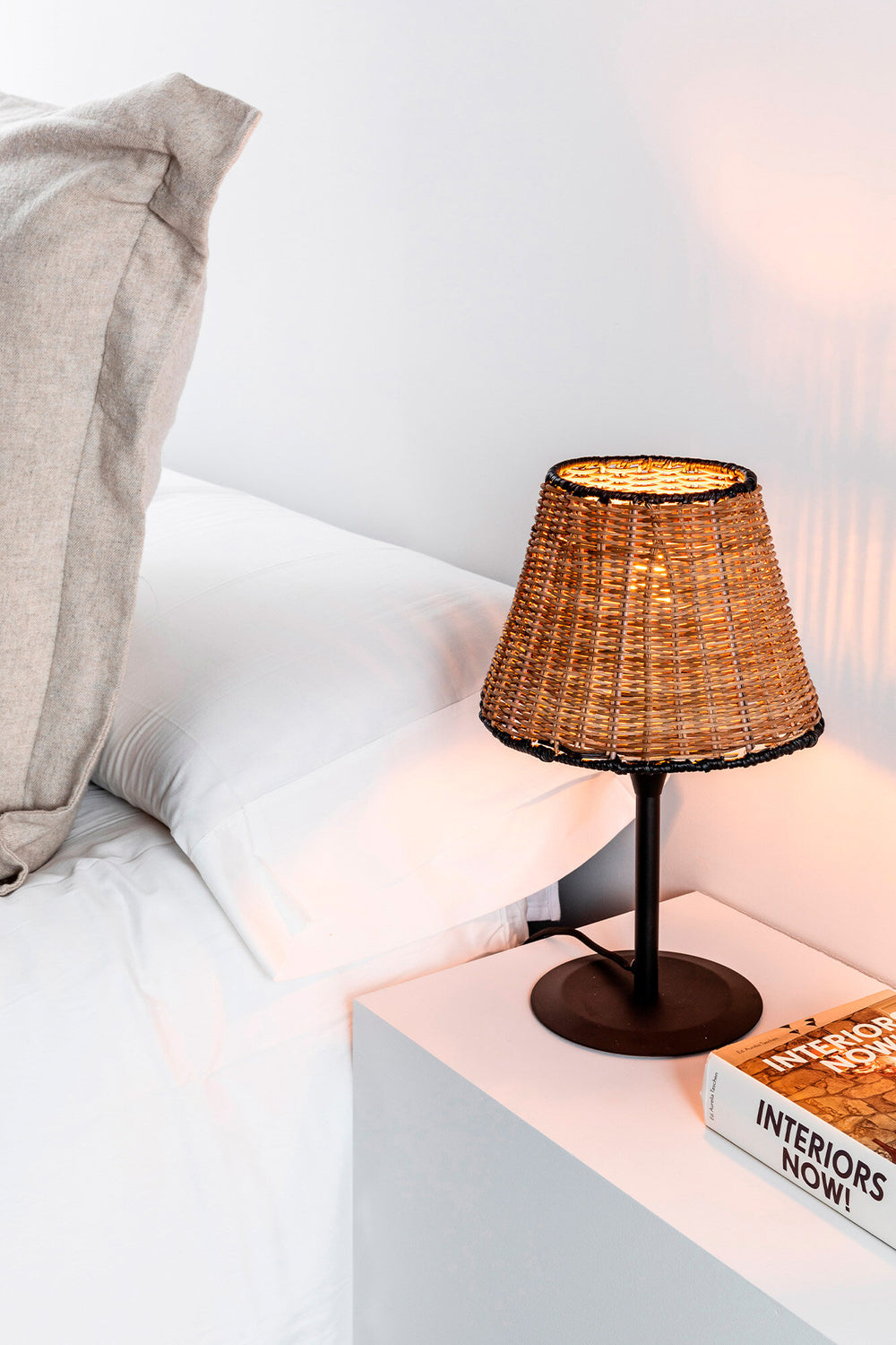 Faro SUMBA S Mini black/rattan table lamp 64317-71