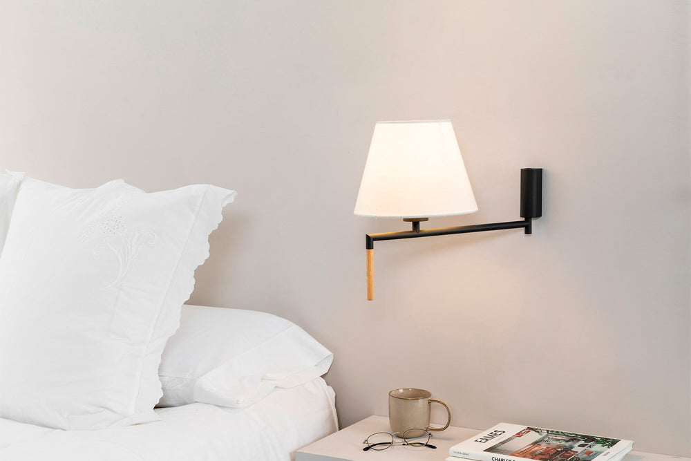 Faro RON Dark gray/beige wall lamp 64400-11
