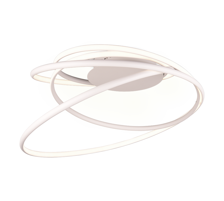 Plafón de techo Trio Nala LED blanco mate Ø72cm 644310131
