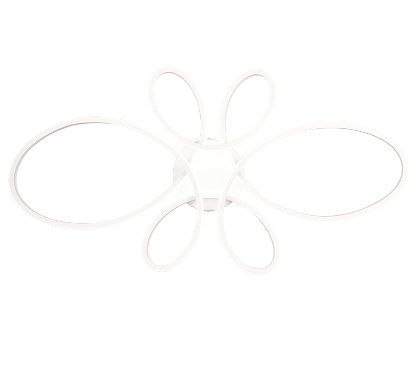 Plafón de techo Trio Fly grande LED blanco mate 4000K 83cm 645619131