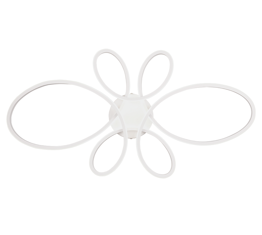 Plafón de techo Trio Fly grande LED blanco mate 4000K 83cm 645619131