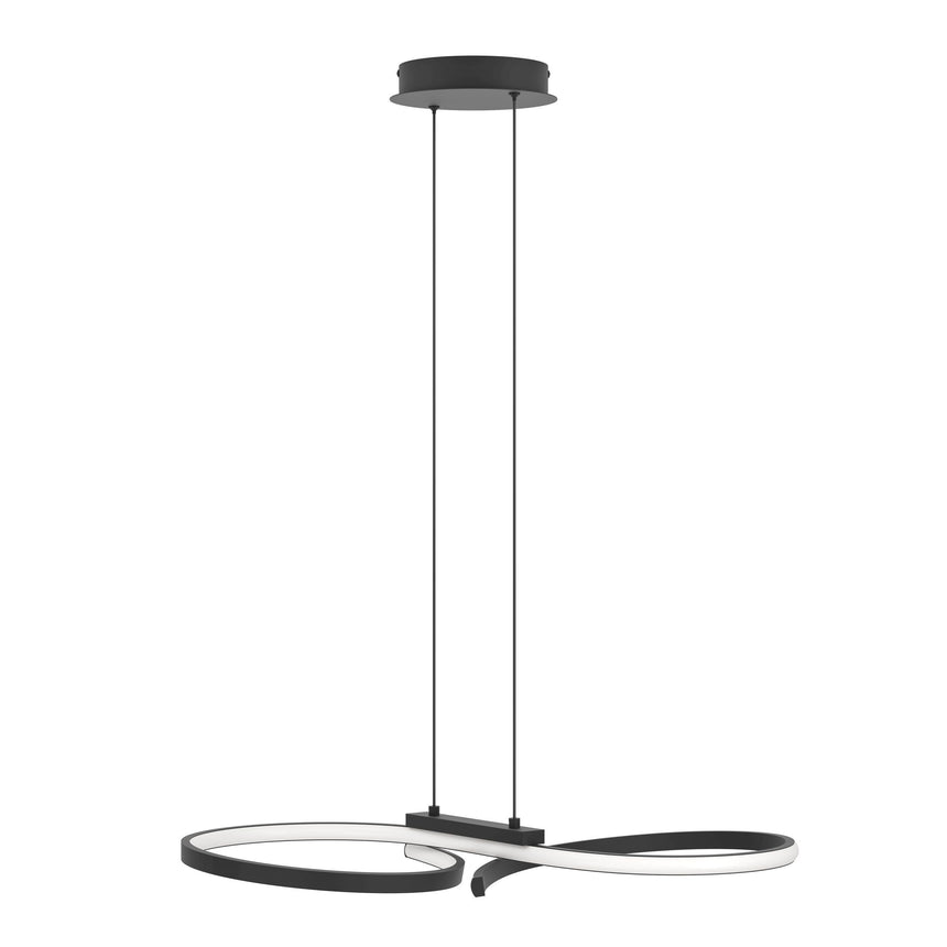 Lámpara de techo colgante EGLO Serpins LED negro 901267