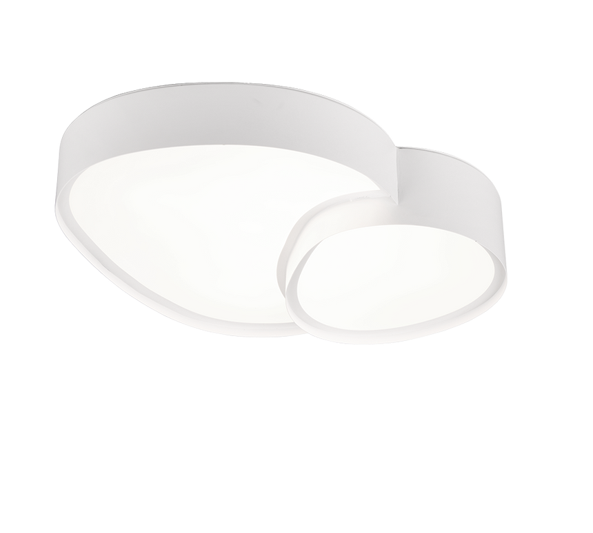 Plafón de techo Trio Rise LED blanco mate CCT regulable con mando 43,5cm 647510231 - vista 2