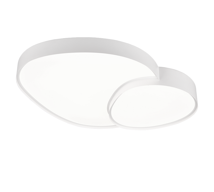 Plafón de techo Trio Rise LED blanco mate CCT regulable con mando 77cm 647519231 - vista 5